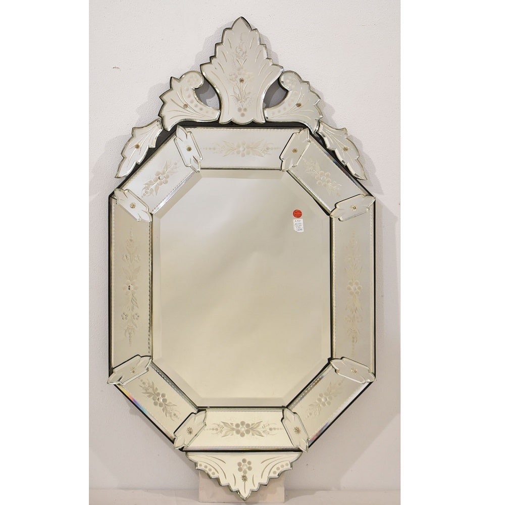 SPV192 1 antique mirror venetian glass mirror italy XX century.jpg